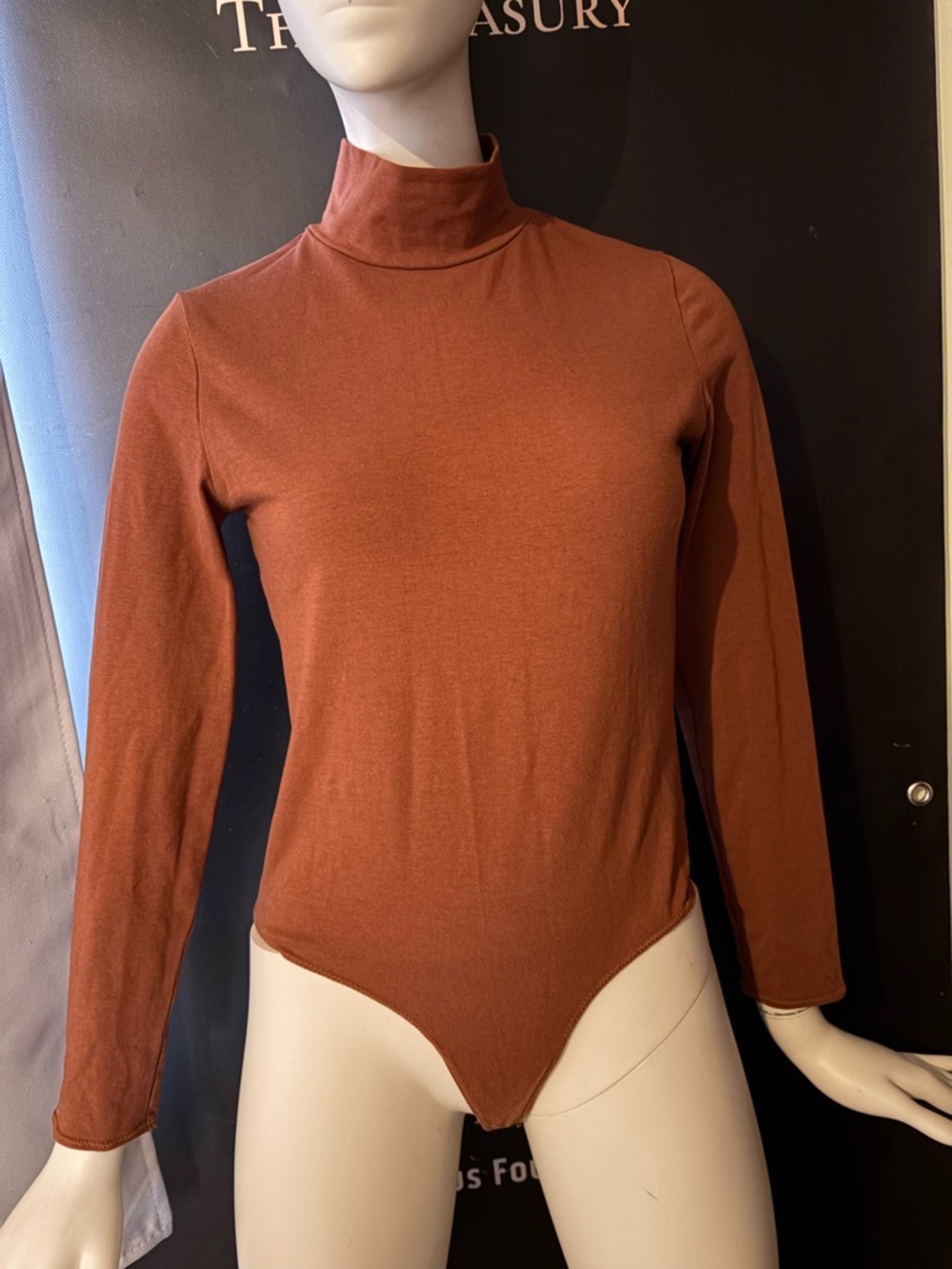 ICON Rust Turtleneck Bodysuit